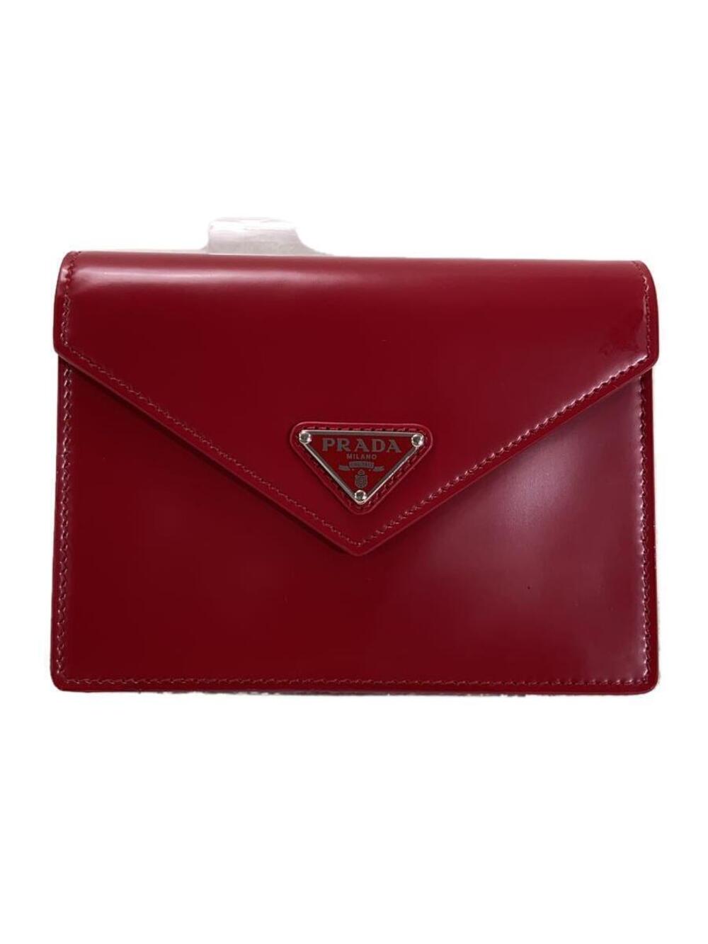 Prada Pouch Clutch Leather RED